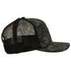 Camouflage baseball cap with a mesh back and curved brim, displayed side-on against a white background.