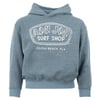 Gray hoodie with Ron Jon Surf Shop, Cocoa Beach, Fla. logo printed in white on the front.