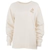 A plain off-white crewneck sweatshirt with long sleeves and a small turtle graphic and RON JON text on the upper left chest.