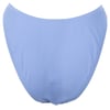 Light blue swimsuit bottom with a wavy textured pattern displayed against a white background.