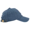 Blue baseball cap with a curved brim and an adjustable strap at the back.