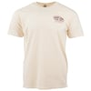 Beige T-shirt with Ron Jon Surf Shop logo and Cocoa Beach, FL text on the chest.