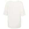 A plain white short-sleeve T-shirt shown from the back against a white background.