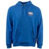 A blue hooded sweatshirt with a front pocket and a small Ron Jon Surf Shop logo on the left chest.