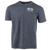 A navy short-sleeve t-shirt with a small Ron Jon Surf Shop Cocoa Beach, Fla. logo on the left chest. Shirt is displayed on a plain white background.