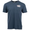 A blue T-shirt with a small Ron Jon Surf Shop logo and Cocoa Beach, FL text on the chest.