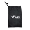 A black drawstring bag with the Pro Balance Bands logo and slogan printed in white on the front.