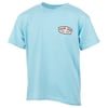 Light blue T-shirt with Ron Jon Surf Shop logo on the chest.