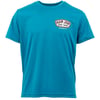 Blue T-shirt with a Ron Jon Surf Shop logo on the chest, featuring text Cocoa Beach, Fla.