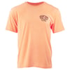 A plain peach-colored t-shirt with Ron Jon Surf Shop and Salt Life text in a small logo on the left chest.
