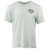 Light green short-sleeve t-shirt with a small Ron Jon Surf Shop logo patch on the left chest.