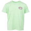 Light green T-shirt featuring a small Ron Jon Surf Shop logo on the left chest area.