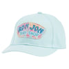 A light blue baseball cap with a colorful patch on the front that reads Ron Jon Surf Shop.