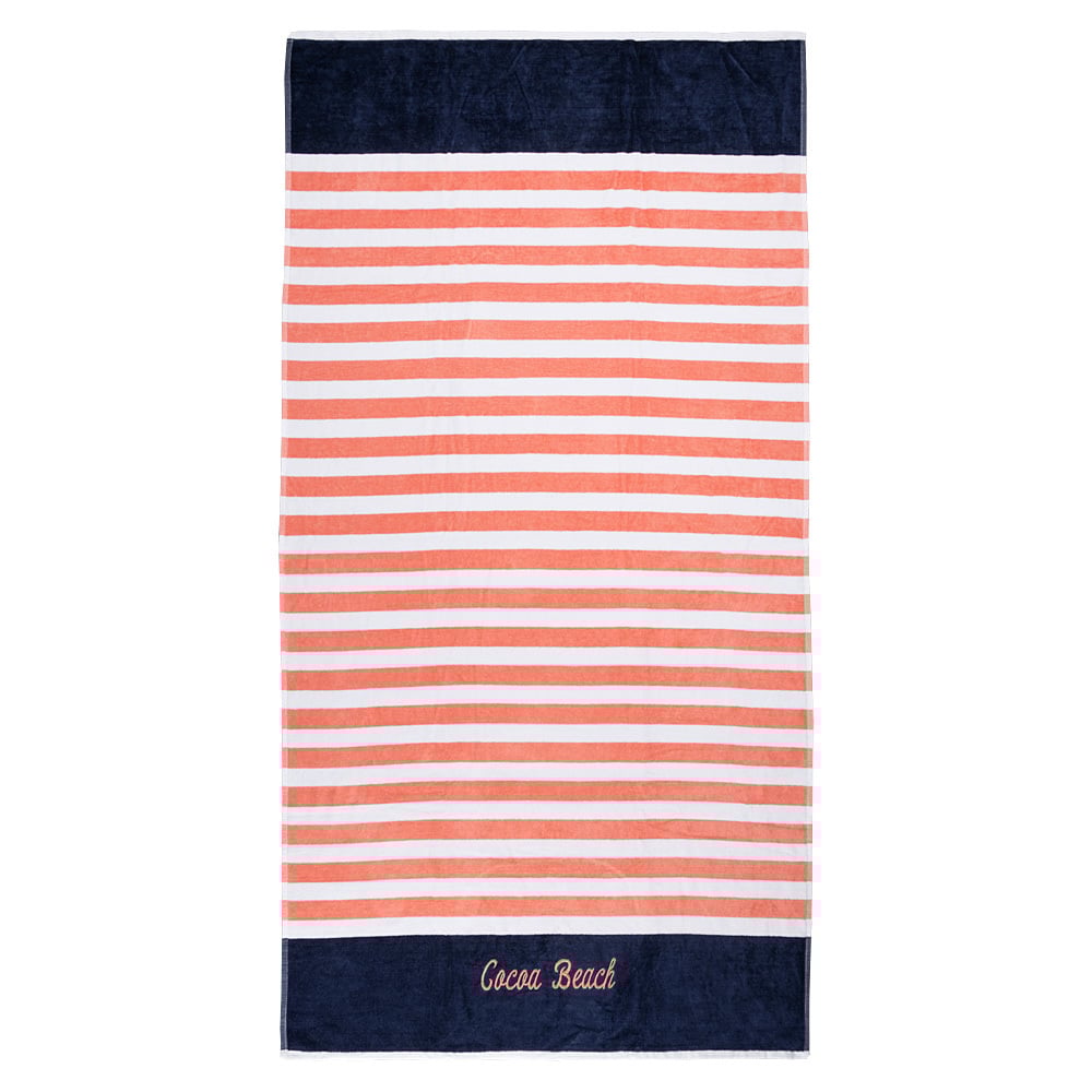 Ron-jon-cocoa-beach-florida-coral-horizontal-striped-towel-front.jpg