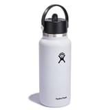 Hydro Flask White 32 oz Wide Mouth Bottle with Flex Straw Cap