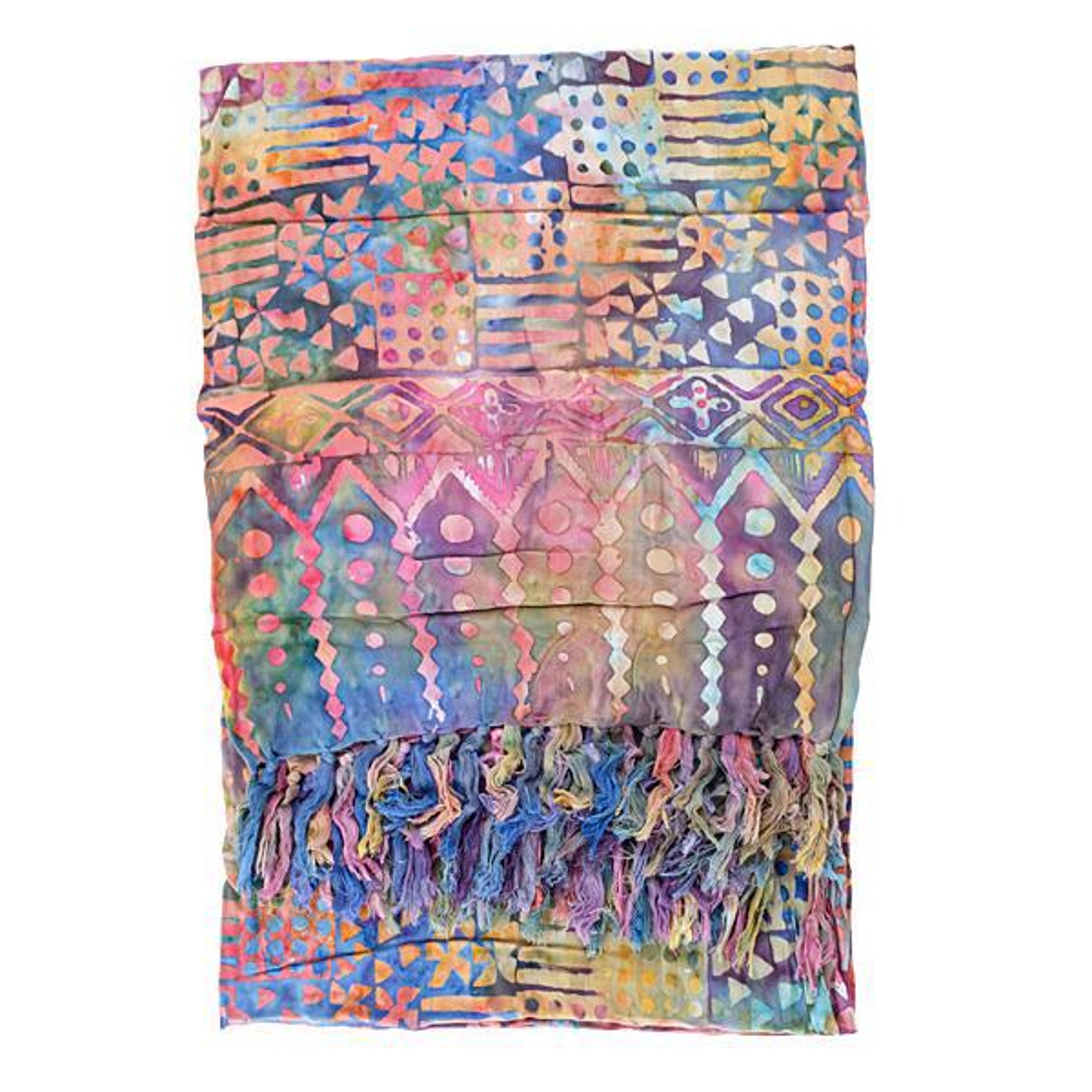 Women's Multi Tie Dye Marble Print Sarong