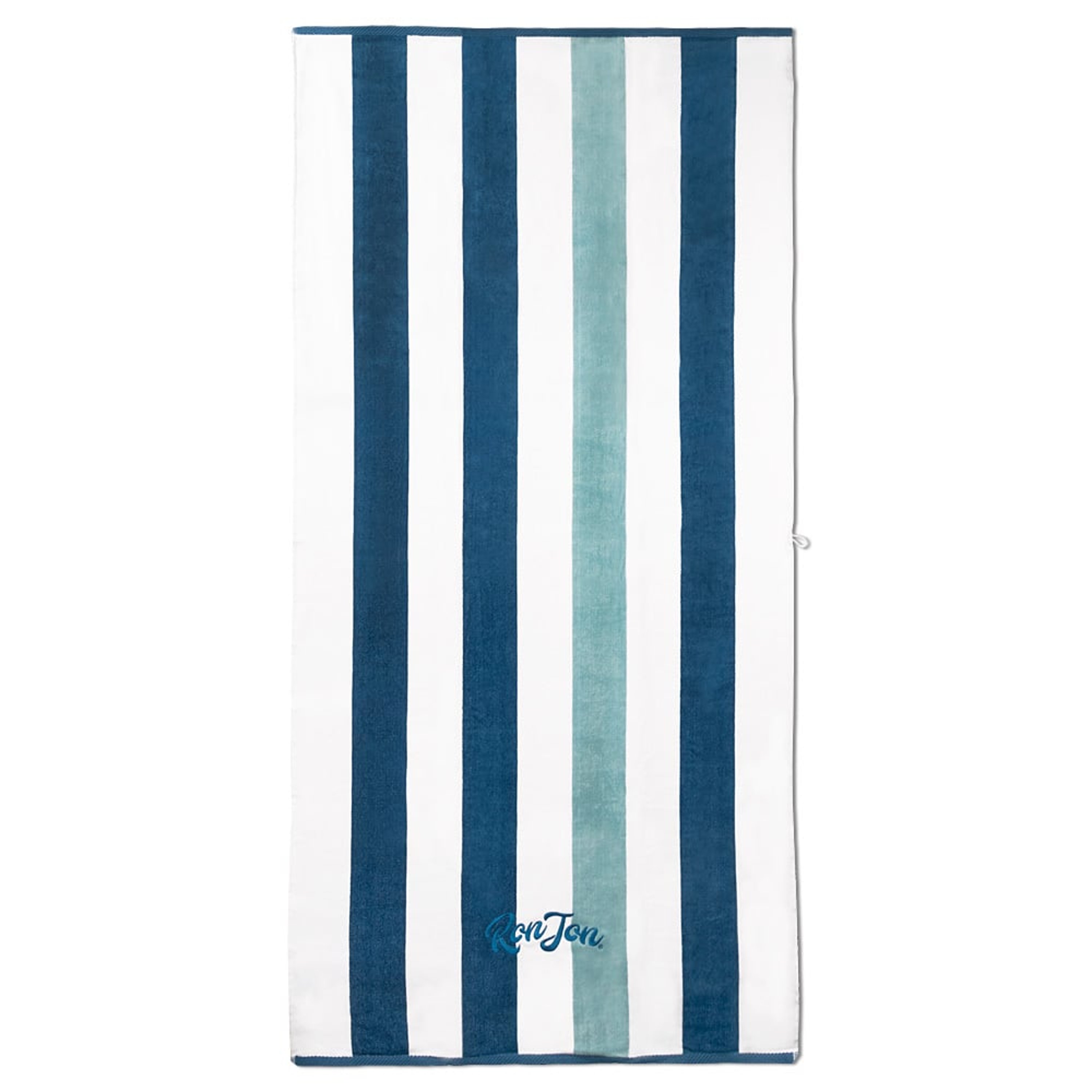 Ron Jon Navy Light Blue 35 x 70 Textured Stripe Towel 2.0