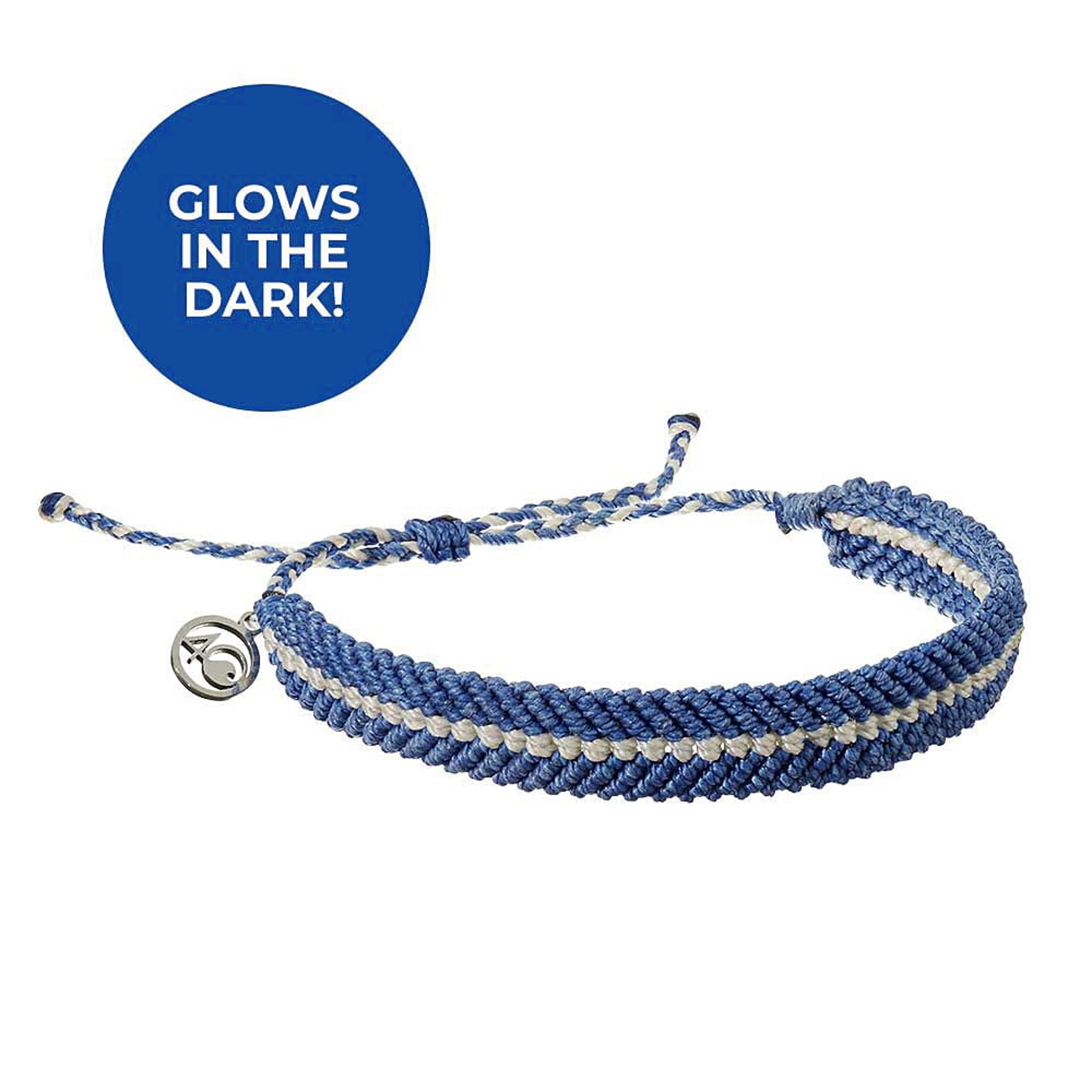 4ocean Glow In The Dark Deep Sea Blue Braided Bracelet