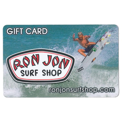 ron jon 25 dollar surfer gift card front