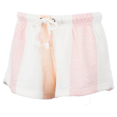 light pink ron jon womens stripe baja shorts front