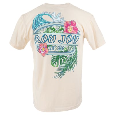 ivory ron jon floral surf tee back v2