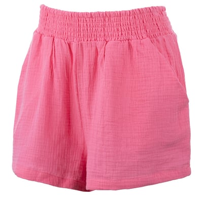 hot pink ron jon womens gauze beach shorts front