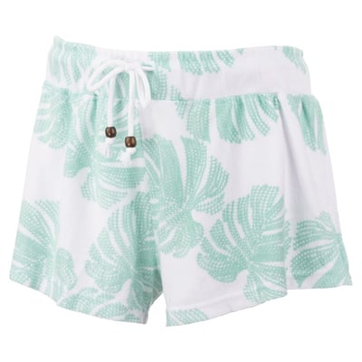  green ron jon womens paradise palm hacci shorts front