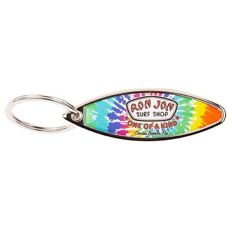Ron Jon Tie Dye Surfboard Bottle Opener Keychain Souvenirs Ron Jon
