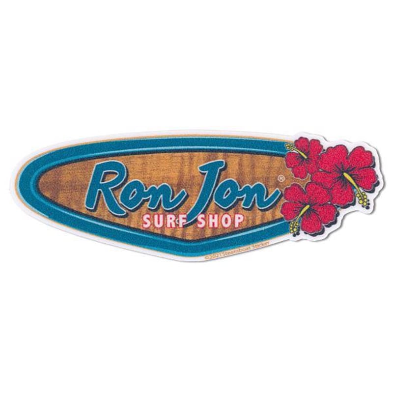Ron Jon Hardwood Surf Mini Sticker - Souvenirs | Ron Jon Surf Shop