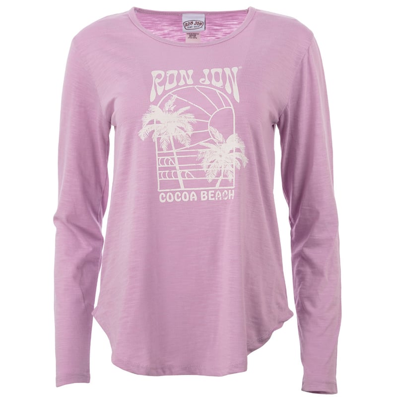 Ron Jon Women's Cocoa Beach FL Tori Slub LongSleeve Tee Ron Jon Surf