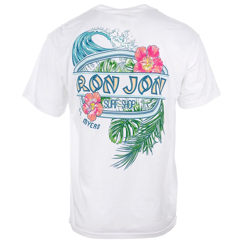 Ron Jon Fort Myers FL Distressed Floral Surf Tee Ron Jon Surf Shop