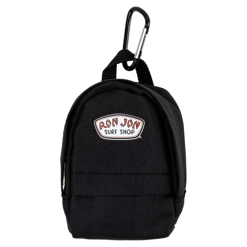 black mini backpack coin keychain Ron Jon Black Backpack Keychain