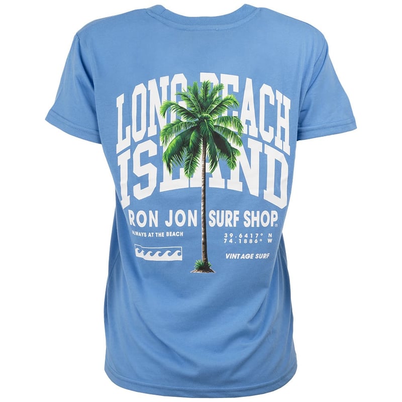 Ron Jon Women's Long Beach Island NJ Palm Tree Tee | Ron Jon Surf Shop