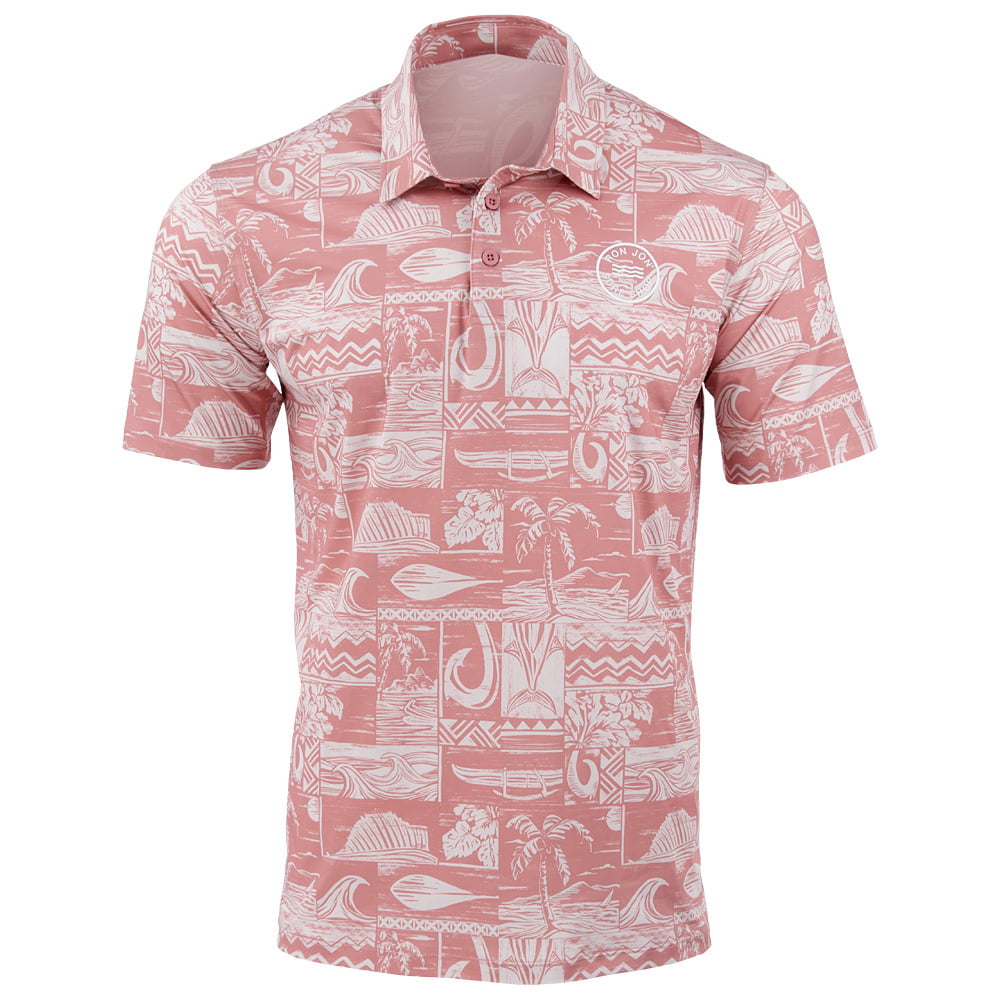 Ron Jon Makoa Apricot UPF Polo Shirt | Ron Jon Surf Shop