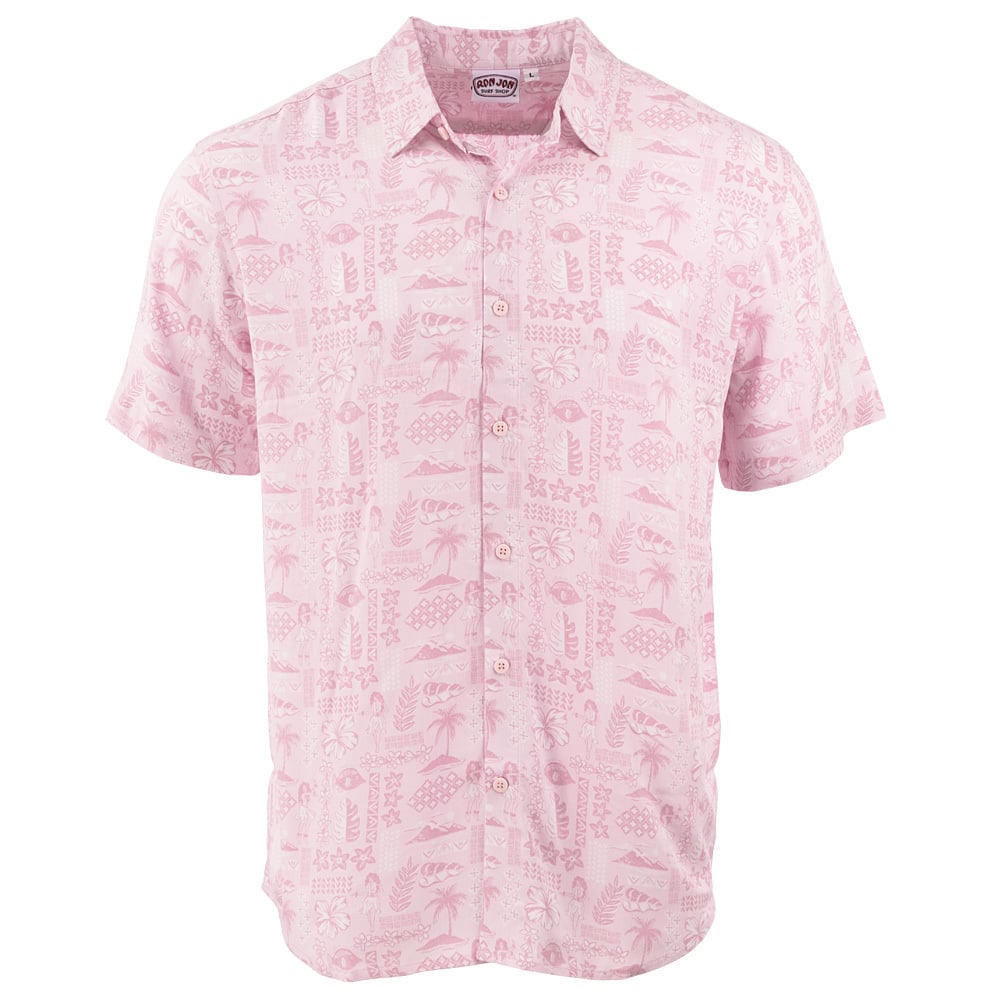 Endless Summer Ron Jon Impressed with Pink Short Sleeve Shirt