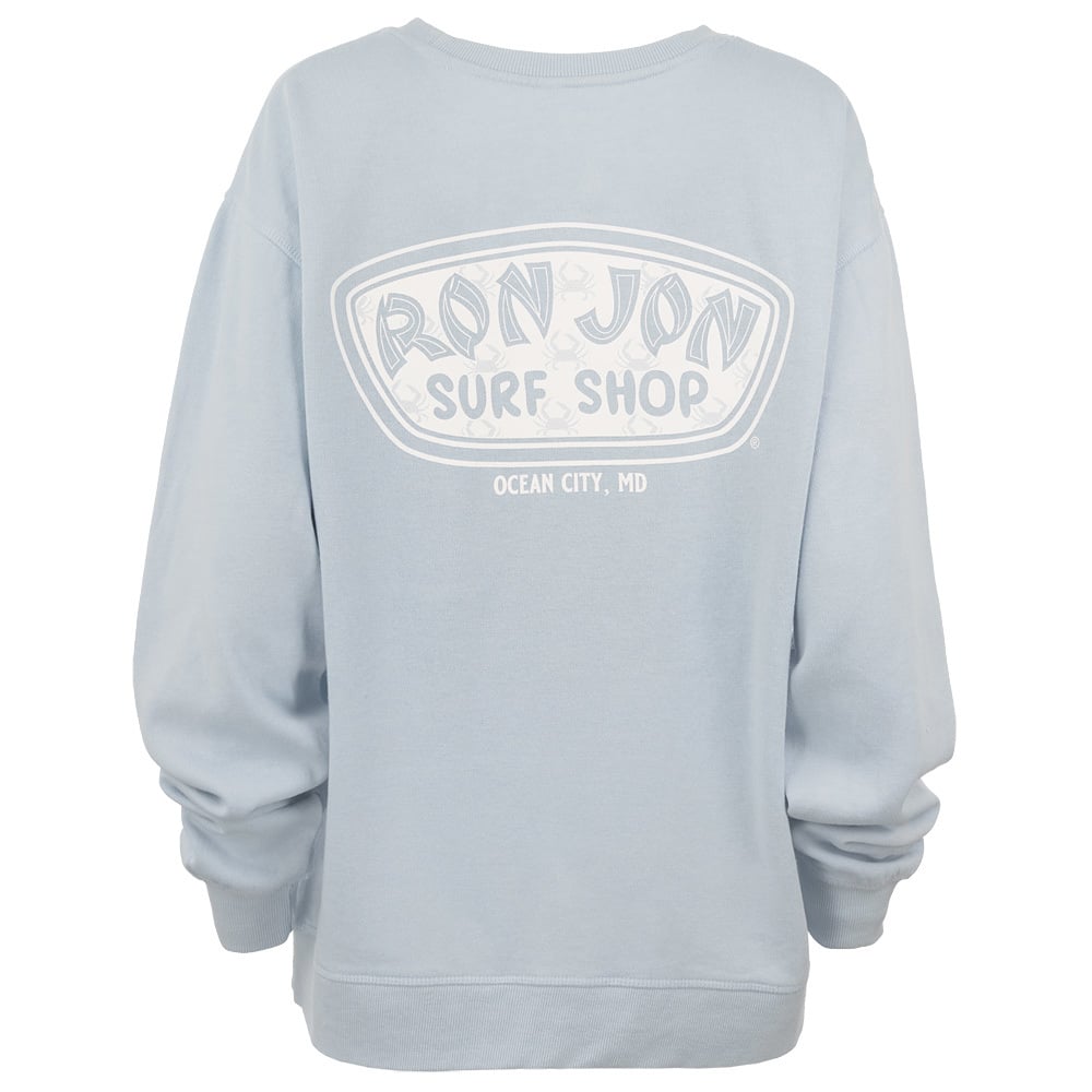 もりりん  world famous crew neck Ron Jon Women's Ocean City MD Icon Badge Crew Neck Pullover | Ron