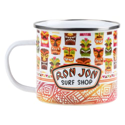 Ron Jon Tiki Faces Enamel 12 oz Mug | Ron Jon Surf Shop