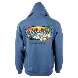 トップス 90s RON JON Full Zip Hoodie Ron Jon Surf Shop Mens Full Zip Sweatshirt Small Dark Navy