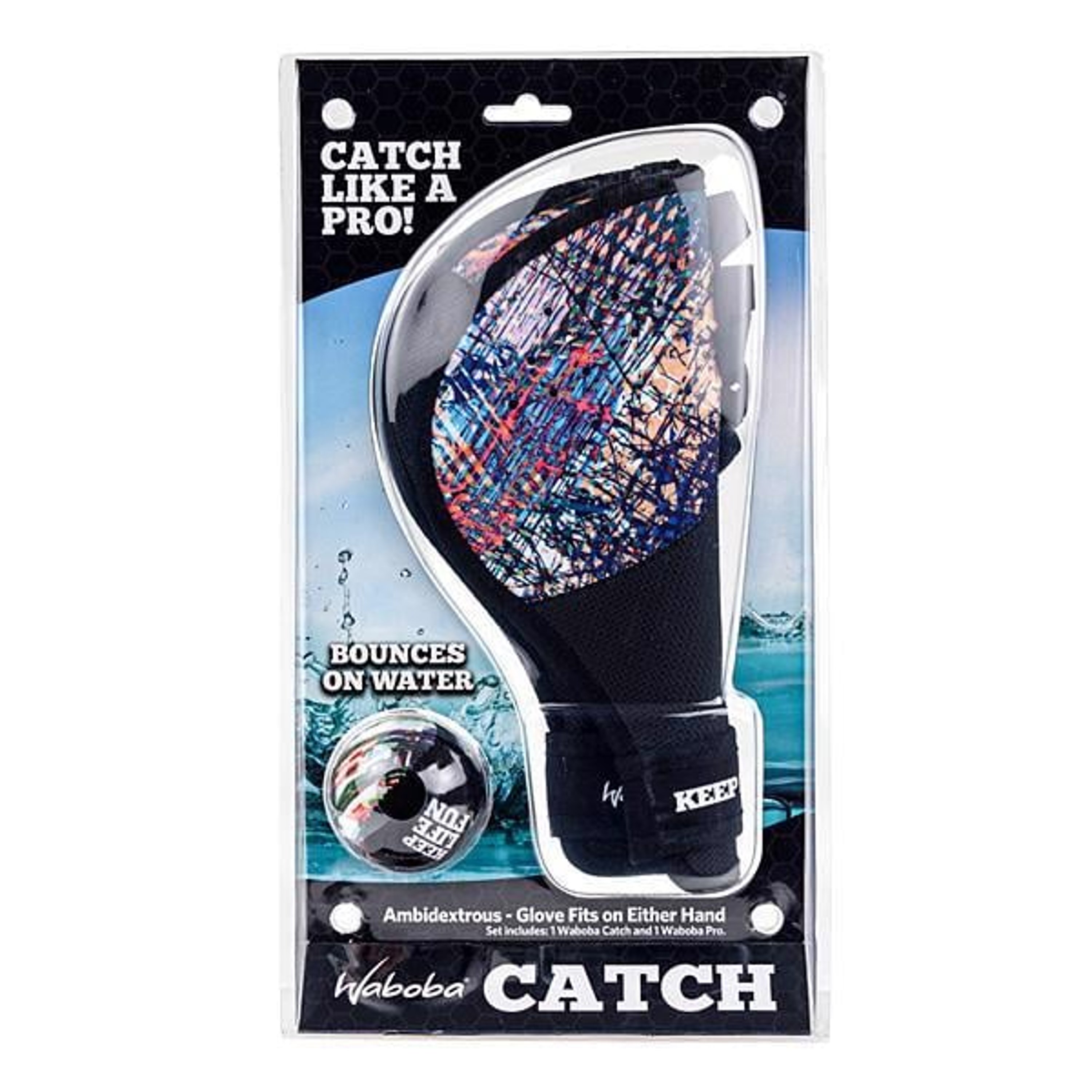 Waboba catcher's glove with pro ball hot sale