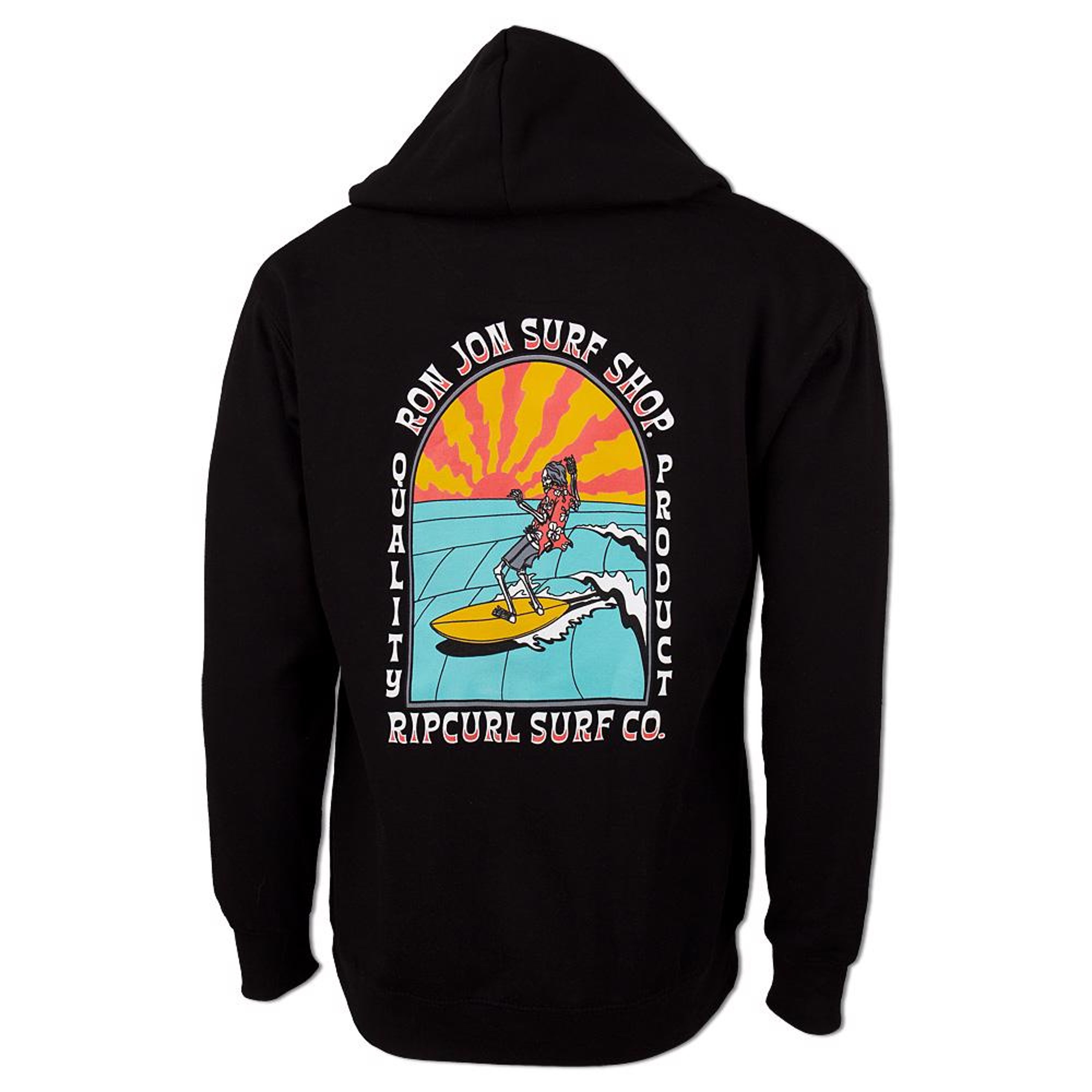 Rip Curl Ron Jon Black Skelly Hoodie Ron Jon Surf Shop