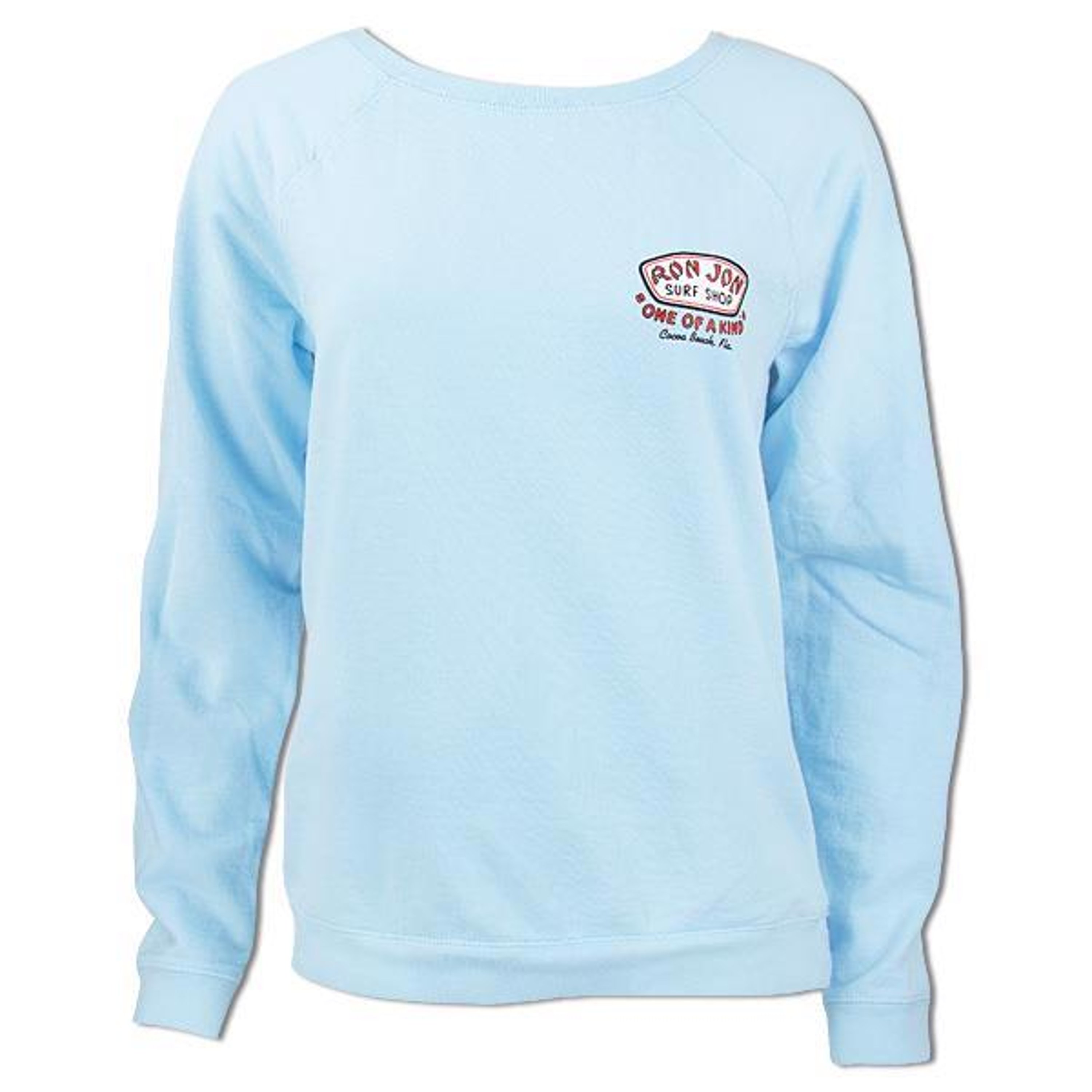 Ron Jon Ladies Classic Badge Crew Neck Pullover Womens Apparel