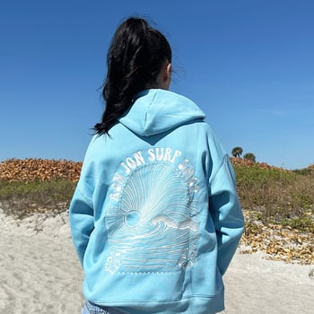 Ron Jon Women's Waves Embroidery Pullover Hoodie | Ron Jon Surf Shop