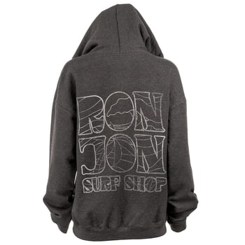 Vintage Ron Jon Hoodie Zip Surf Shop Sweatshirt | eBay