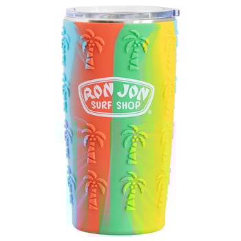 Ron Jon 20 oz Tie Dye Palm Tree Stainless Steel Tumbler Insulated Drinkware Ron Jon Surf Shop