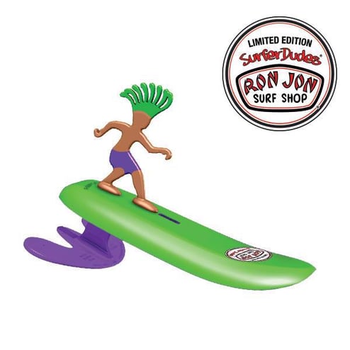 Surfer toy for ocean outlet