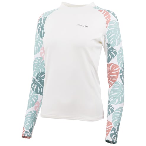 Ron Jon Women's White Kailana Long Sleeve Rash Guard | Ron Jon