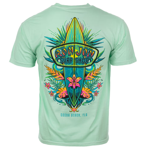 Ron Jon サーフボード ストライプデザイン希少 Ron Jon Cocoa Beach FL Custom Surfboards Tee | Ron Jon Surf Shop