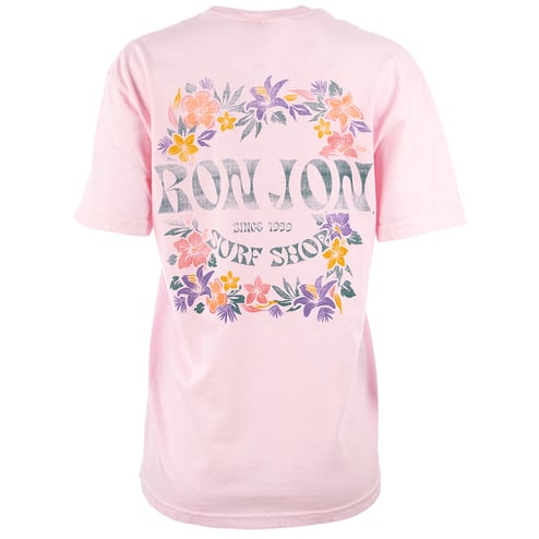 Ron Jon Women's Distressed Floral Borders Tee | Ron Jon Surf