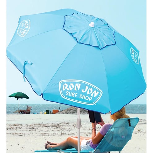 Ron Jon 6.5 Tilt Umbrella w Anchor Beach Accessories Ron Jon Surf Shop