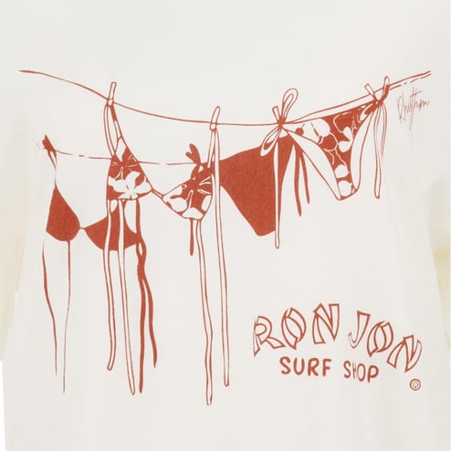 unoa ウノア リナモンド Tee shirt Toile de Jouy 30090213001-white-rhythm-ron-